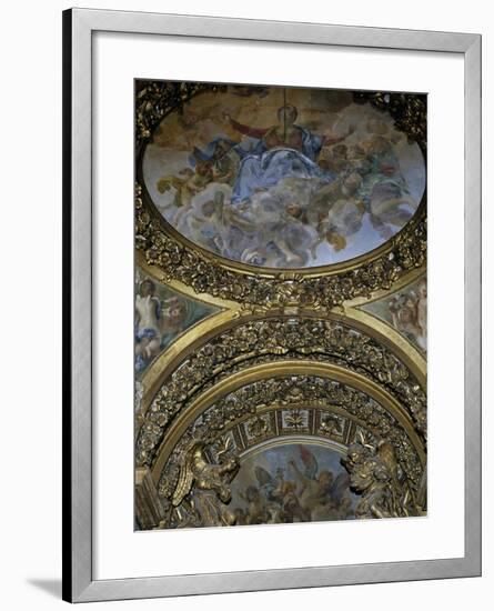Detail of Frescoes and Decoration, Chapel of St Joseph, Church of St Mary in Campitelli-null-Framed Giclee Print