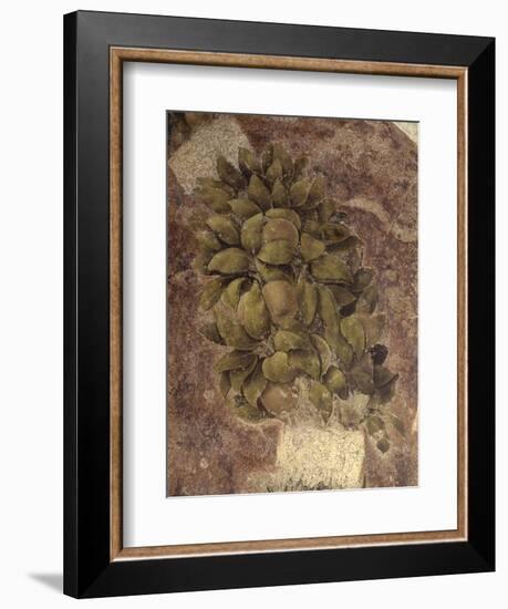 Detail of Fruits and Leaves, from the Last Supper-null-Framed Art Print