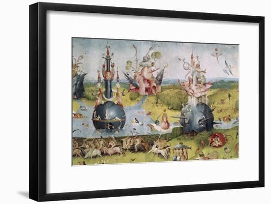 Detail of Garden of Earthly Delights, no.3, c.1505-Hieronymus Bosch-Framed Giclee Print