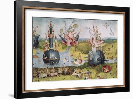 Detail of Garden of Earthly Delights, no.3, c.1505-Hieronymus Bosch-Framed Giclee Print