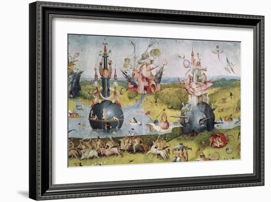Detail of Garden of Earthly Delights, no.3, c.1505-Hieronymus Bosch-Framed Giclee Print