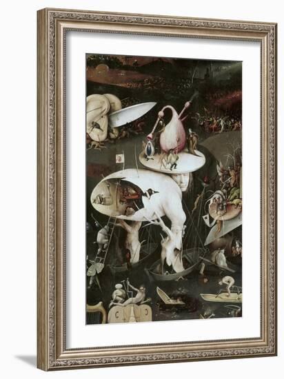 Detail of Garden of Earthly Delights, no.8, c.1505-Hieronymus Bosch-Framed Giclee Print