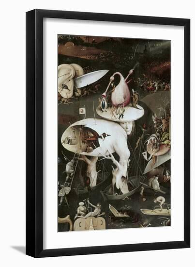 Detail of Garden of Earthly Delights, no.8, c.1505-Hieronymus Bosch-Framed Giclee Print