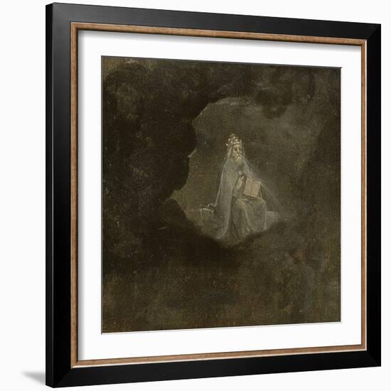 Detail of God from the Creation of the World-Hieronymus Bosch-Framed Giclee Print