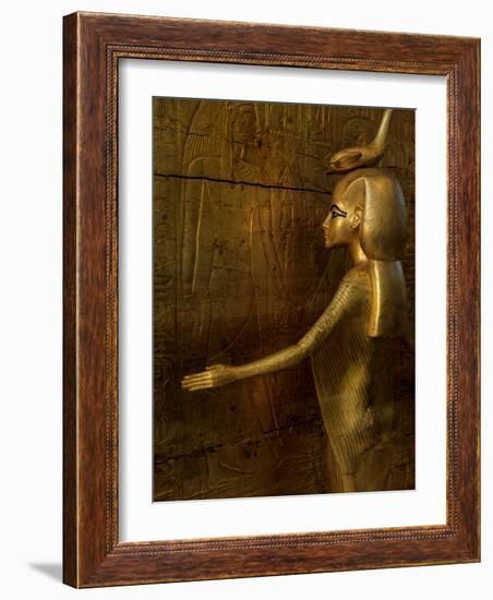 Detail of Goddess Selket, Pharaoh Tutankhamun, Egyptian Museum, Egypt-Kenneth Garrett-Framed Photographic Print