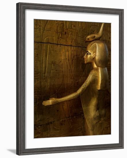 Detail of Goddess Selket, Pharaoh Tutankhamun, Egyptian Museum, Egypt-Kenneth Garrett-Framed Photographic Print