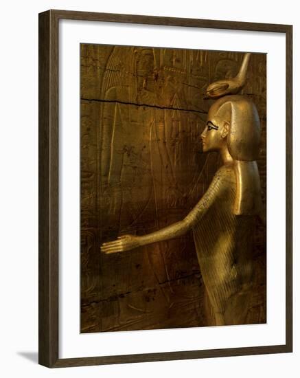 Detail of Goddess Selket, Pharaoh Tutankhamun, Egyptian Museum, Egypt-Kenneth Garrett-Framed Photographic Print