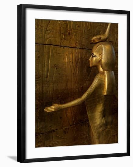 Detail of Goddess Selket, Pharaoh Tutankhamun, Egyptian Museum, Egypt-Kenneth Garrett-Framed Photographic Print