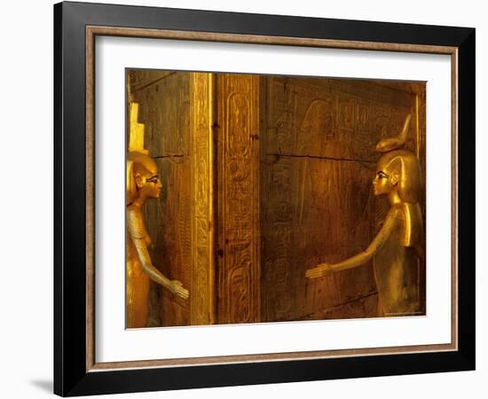 Detail of Goddess Selket, Pharaoh Tutankhamun, Egyptian Museum, Egypt-Kenneth Garrett-Framed Photographic Print