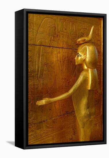 Detail of Goddess Selket Surrounding Shrine for Canopic Vases, Wood with Stucco, Gild…, 2009 (Photo-Kenneth Garrett-Framed Premier Image Canvas