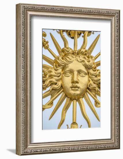 Detail of gold gate, Palace of Versailles, France-Jim Engelbrecht-Framed Photographic Print