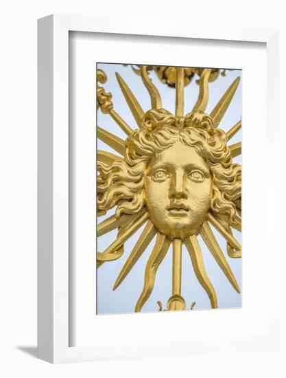 Detail of gold gate, Palace of Versailles, France-Jim Engelbrecht-Framed Photographic Print