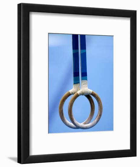 Detail of Gymnastics Rings, Athens, Greece-Steven Sutton-Framed Photographic Print