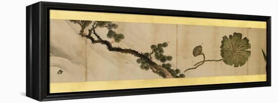 Detail of Handscroll with Miscellaneous Images, Edo Period, 1839-Katsushika Hokusai-Framed Premier Image Canvas