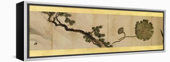 Detail of Handscroll with Miscellaneous Images, Edo Period, 1839-Katsushika Hokusai-Framed Premier Image Canvas