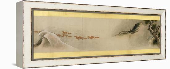 Detail of Handscroll with Miscellaneous Images, Edo Period, 1839-Katsushika Hokusai-Framed Premier Image Canvas