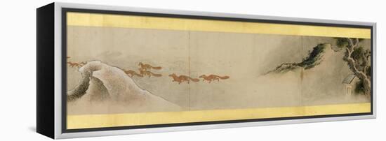 Detail of Handscroll with Miscellaneous Images, Edo Period, 1839-Katsushika Hokusai-Framed Premier Image Canvas