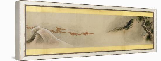 Detail of Handscroll with Miscellaneous Images, Edo Period, 1839-Katsushika Hokusai-Framed Premier Image Canvas