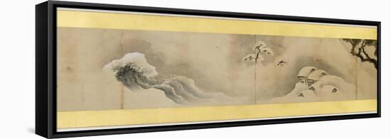 Detail of Handscroll with Miscellaneous Images, Edo Period, 1839-Katsushika Hokusai-Framed Premier Image Canvas