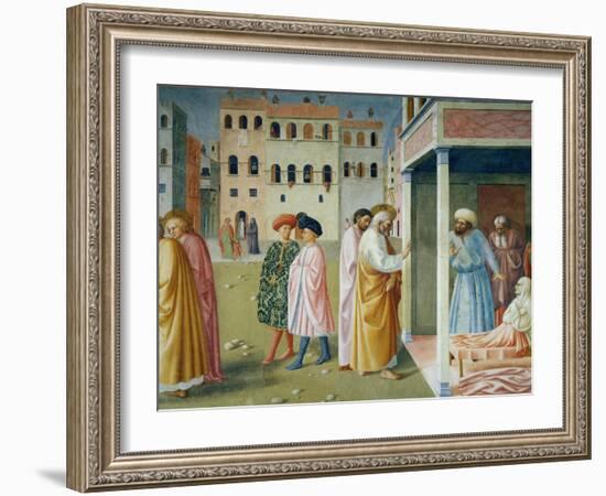 Detail of Healing of the Cripple and Raising of Tabitha-Masolino Da Panicale-Framed Giclee Print