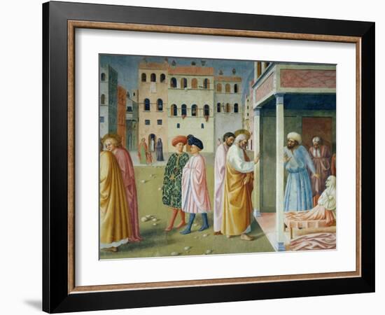 Detail of Healing of the Cripple and Raising of Tabitha-Masolino Da Panicale-Framed Giclee Print