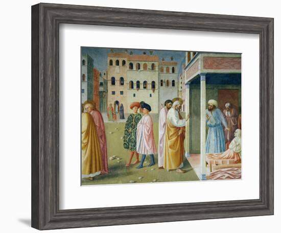 Detail of Healing of the Cripple and Raising of Tabitha-Masolino Da Panicale-Framed Giclee Print