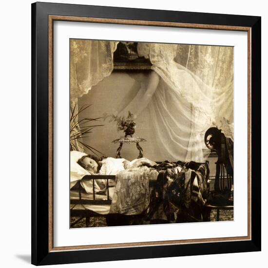 Detail of "Her Guardian Angel", C.1899-null-Framed Giclee Print