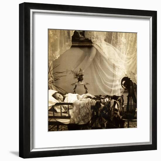 Detail of "Her Guardian Angel", C.1899-null-Framed Giclee Print