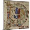 Detail of historiated initial D-English-Mounted Giclee Print