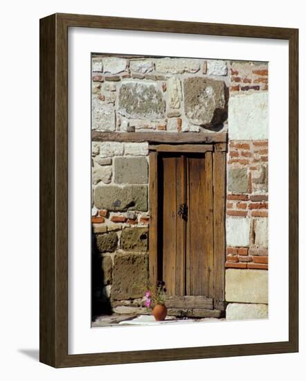 Detail of Historic Wooden Door, St. John Aliturgetoes Church, Nessebur, Bulgaria-Cindy Miller Hopkins-Framed Photographic Print