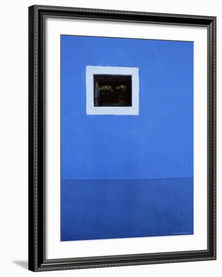Detail of House Front, Island of Burano, Venetian Lagoon, Venice, Veneto, Italy, Europe-Jochen Schlenker-Framed Photographic Print