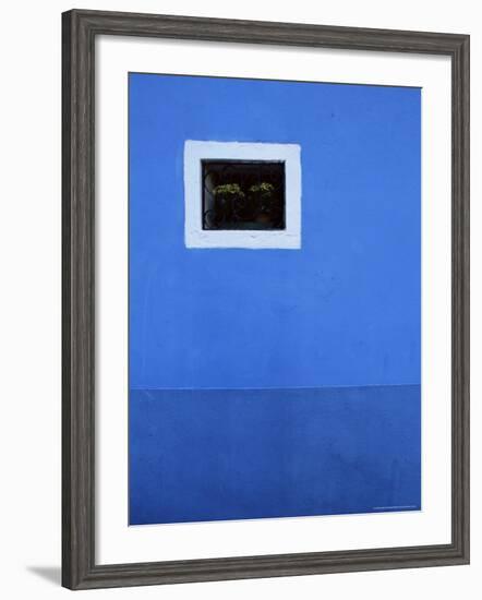 Detail of House Front, Island of Burano, Venetian Lagoon, Venice, Veneto, Italy, Europe-Jochen Schlenker-Framed Photographic Print