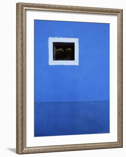 Detail of House Front, Island of Burano, Venetian Lagoon, Venice, Veneto, Italy, Europe-Jochen Schlenker-Framed Photographic Print