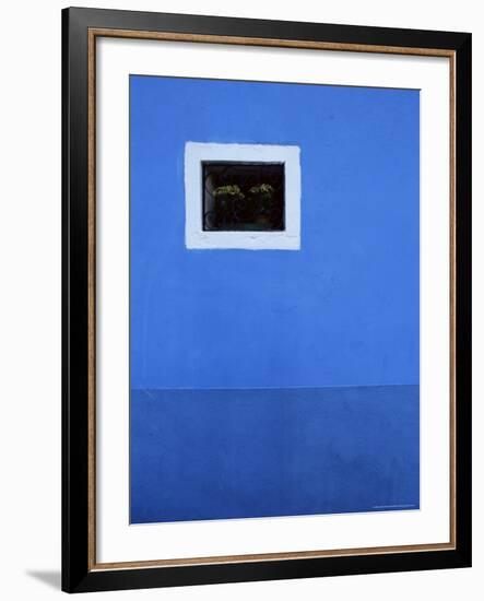 Detail of House Front, Island of Burano, Venetian Lagoon, Venice, Veneto, Italy, Europe-Jochen Schlenker-Framed Photographic Print