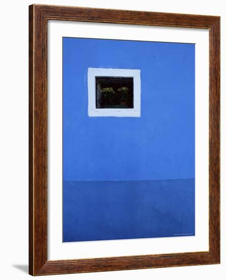 Detail of House Front, Island of Burano, Venetian Lagoon, Venice, Veneto, Italy, Europe-Jochen Schlenker-Framed Photographic Print