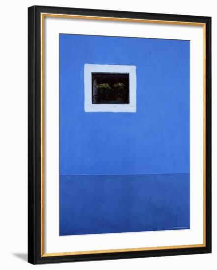 Detail of House Front, Island of Burano, Venetian Lagoon, Venice, Veneto, Italy, Europe-Jochen Schlenker-Framed Photographic Print