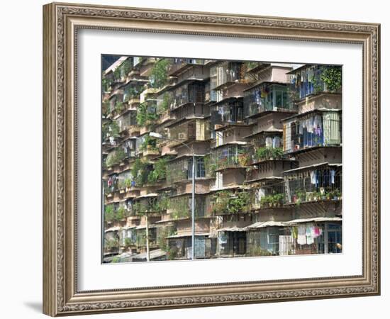 Detail of Housing, Guangzhou, China-Tim Hall-Framed Photographic Print