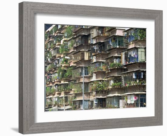 Detail of Housing, Guangzhou, China-Tim Hall-Framed Photographic Print