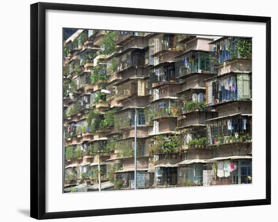 Detail of Housing, Guangzhou, China-Tim Hall-Framed Photographic Print