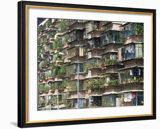 Detail of Housing, Guangzhou, China-Tim Hall-Framed Photographic Print