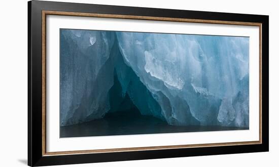 Detail of iceberg, Haakon VII Land, Spitsbergen, Svalbard, Norway-Panoramic Images-Framed Photographic Print