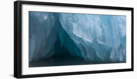 Detail of iceberg, Haakon VII Land, Spitsbergen, Svalbard, Norway-Panoramic Images-Framed Photographic Print