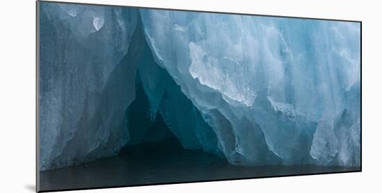 Detail of iceberg, Haakon VII Land, Spitsbergen, Svalbard, Norway-Panoramic Images-Mounted Photographic Print