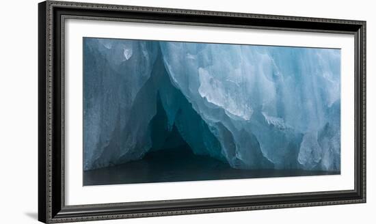 Detail of iceberg, Haakon VII Land, Spitsbergen, Svalbard, Norway-Panoramic Images-Framed Photographic Print