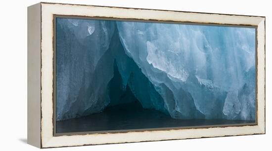 Detail of iceberg, Haakon VII Land, Spitsbergen, Svalbard, Norway-Panoramic Images-Framed Premier Image Canvas