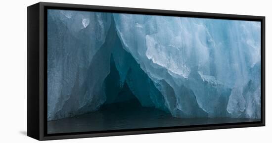 Detail of iceberg, Haakon VII Land, Spitsbergen, Svalbard, Norway-Panoramic Images-Framed Premier Image Canvas