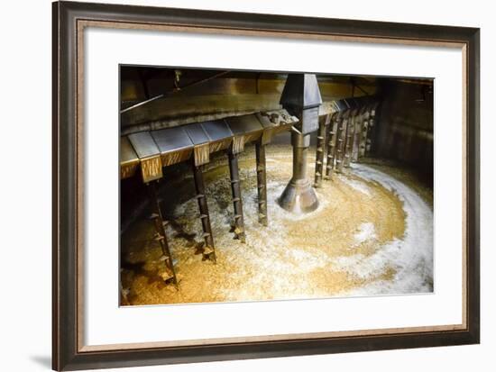 Detail of inside Mash Tun While Making Whisky-MartinM303-Framed Photographic Print