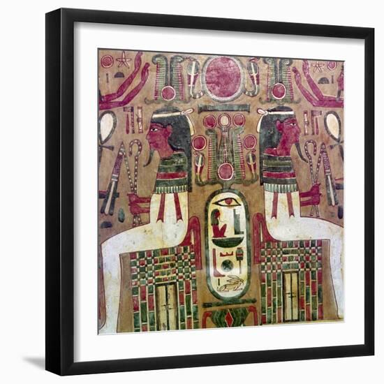 Detail of inside of coffin of Am Enemope, Thebes, XXI Dynasty, c1050BC-Unknown-Framed Giclee Print