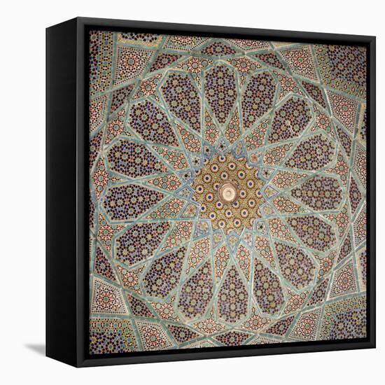 Detail of Interior of the Tomb of the Persian Poet Hafiz, Shiraz, Iran, Middle East-Robert Harding-Framed Premier Image Canvas