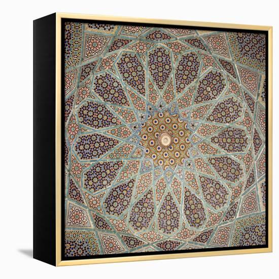 Detail of Interior of the Tomb of the Persian Poet Hafiz, Shiraz, Iran, Middle East-Robert Harding-Framed Premier Image Canvas